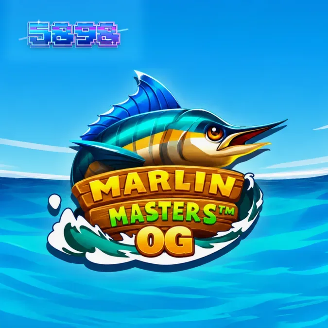 Interface do jogo de slot Marlin Masters OG rodando em um smartphone moderno