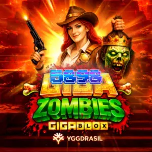 Interface do jogo Giga Zombies GigaBlox com símbolos temáticos e grade de 6x5